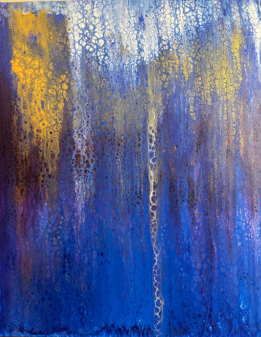 Blue Matrix 16”x20”