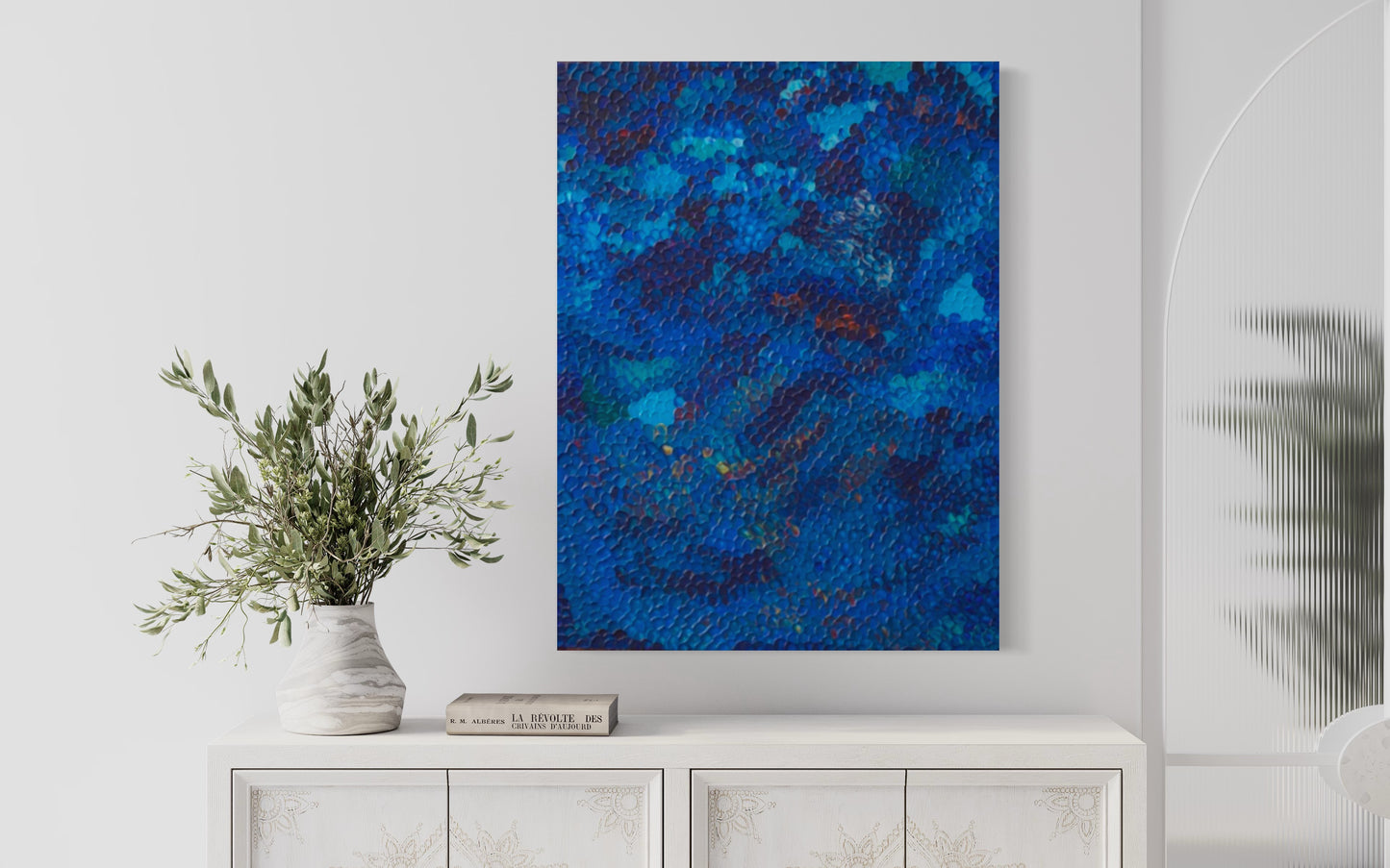 Blue Camo 30”x40”